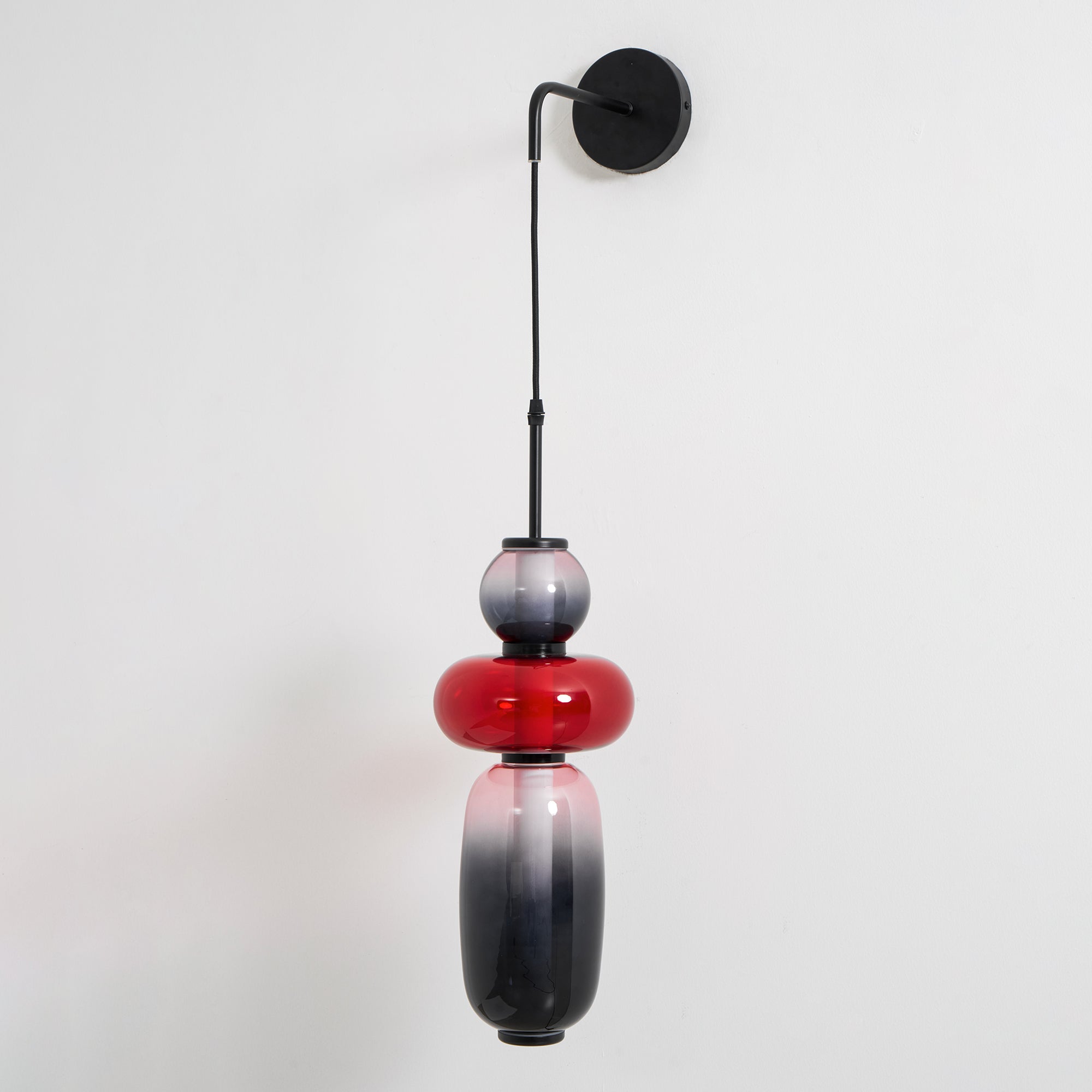 Wyrafinowany szkło kandyzowanego lampa ścienna