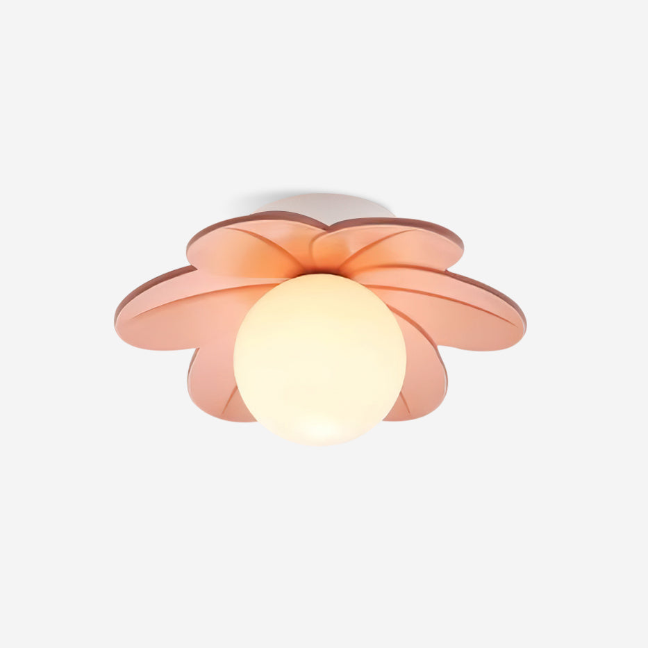 Dekoracyjna współczesna kwiatowa lampa sufitowa szklana