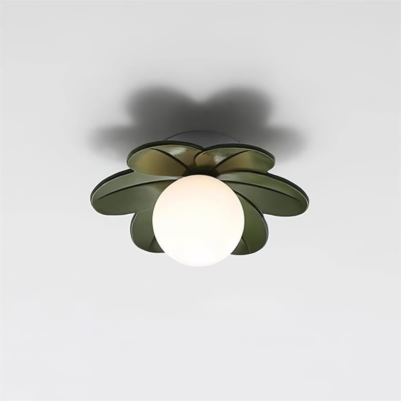 Dekoracyjna współczesna kwiatowa lampa sufitowa szklana