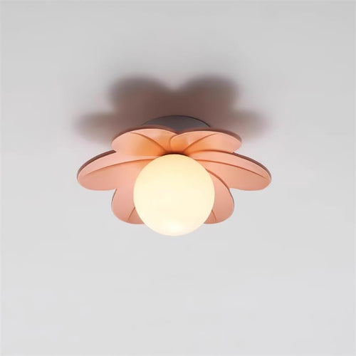 Dekoracyjna współczesna kwiatowa lampa sufitowa szklana