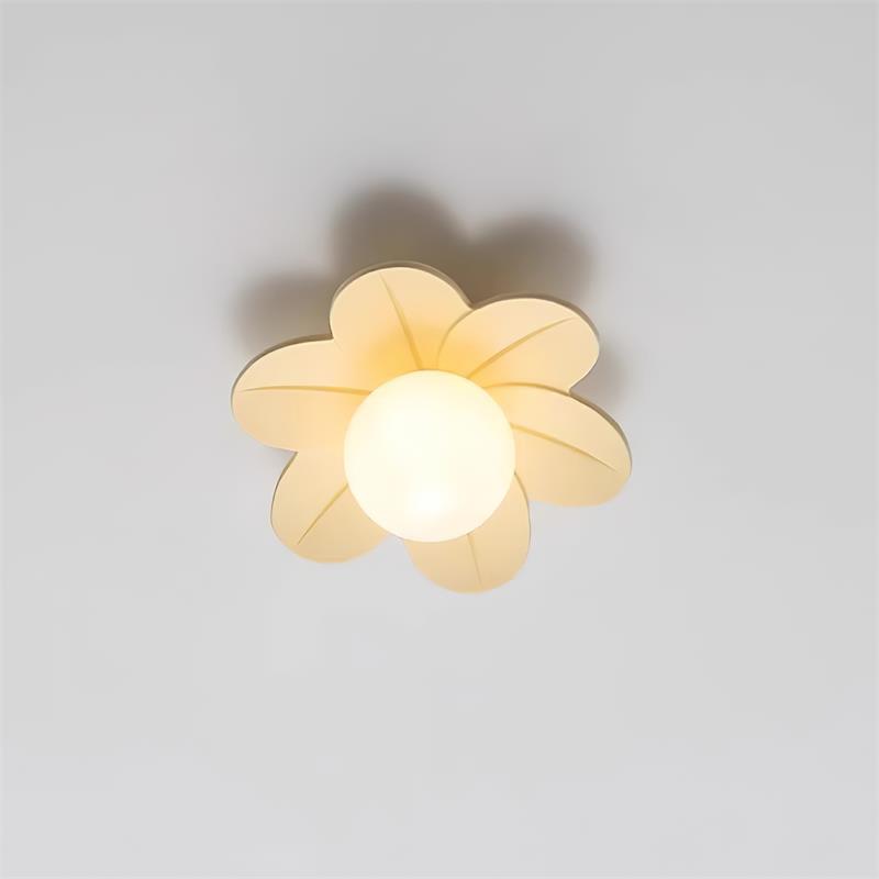 Dekoracyjna współczesna kwiatowa lampa sufitowa szklana