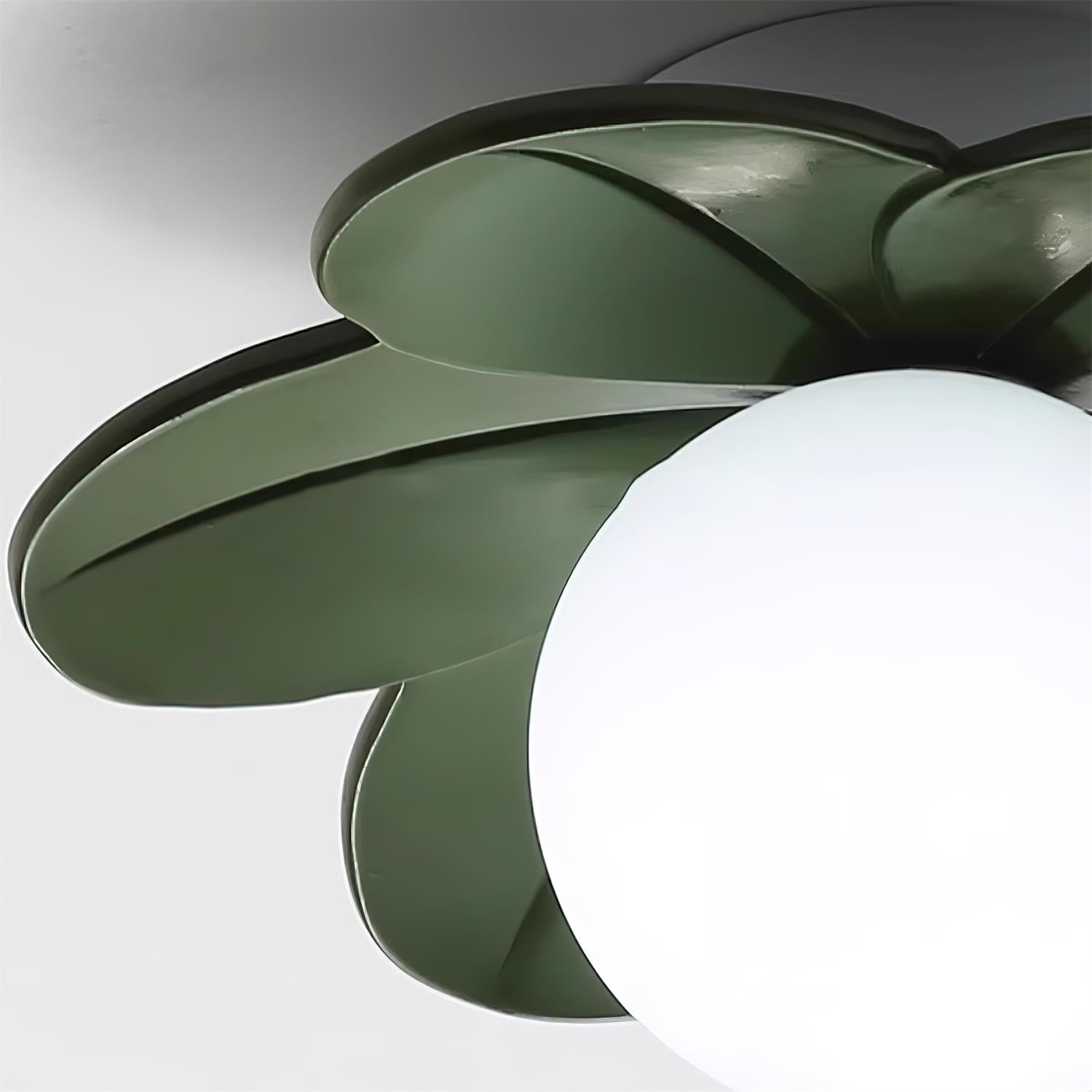 Dekoracyjna współczesna kwiatowa lampa sufitowa szklana