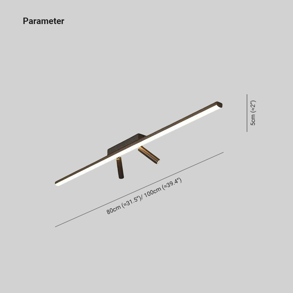 Minimalistyczna liniowa lampa sufitowa LED – Nowoczesny wystrój wnętrz