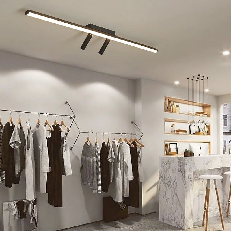 Minimalistyczna liniowa lampa sufitowa LED – Nowoczesny wystrój wnętrz
