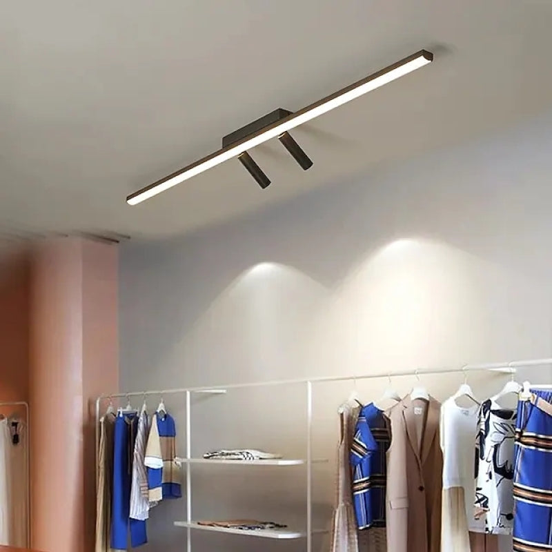Minimalistyczna liniowa lampa sufitowa LED – Nowoczesny wystrój wnętrz