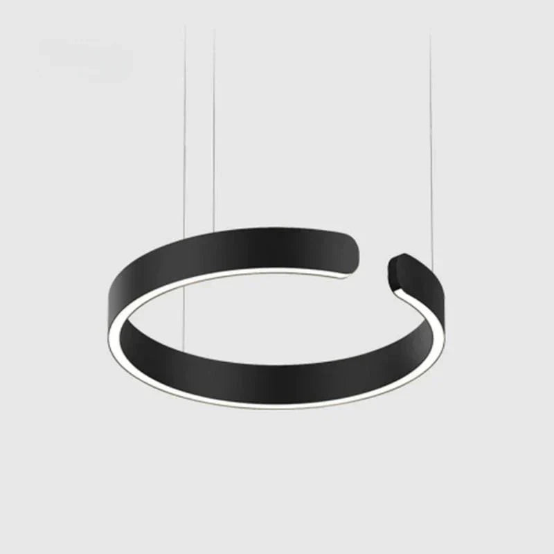 Atmosferyczna okrągła świetlisty lampa wisząca LED do pomieszczeń mieszkalnych