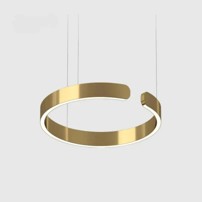 CircuLume: Runde LED-Pendelleuchte aus Metall mit modernem Design – für Wohnzimmer & Flur