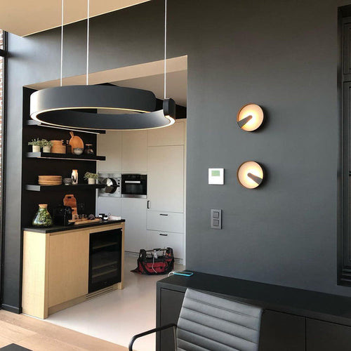 CircuLume: Runde LED-Pendelleuchte aus Metall mit modernem Design – für Wohnzimmer & Flur