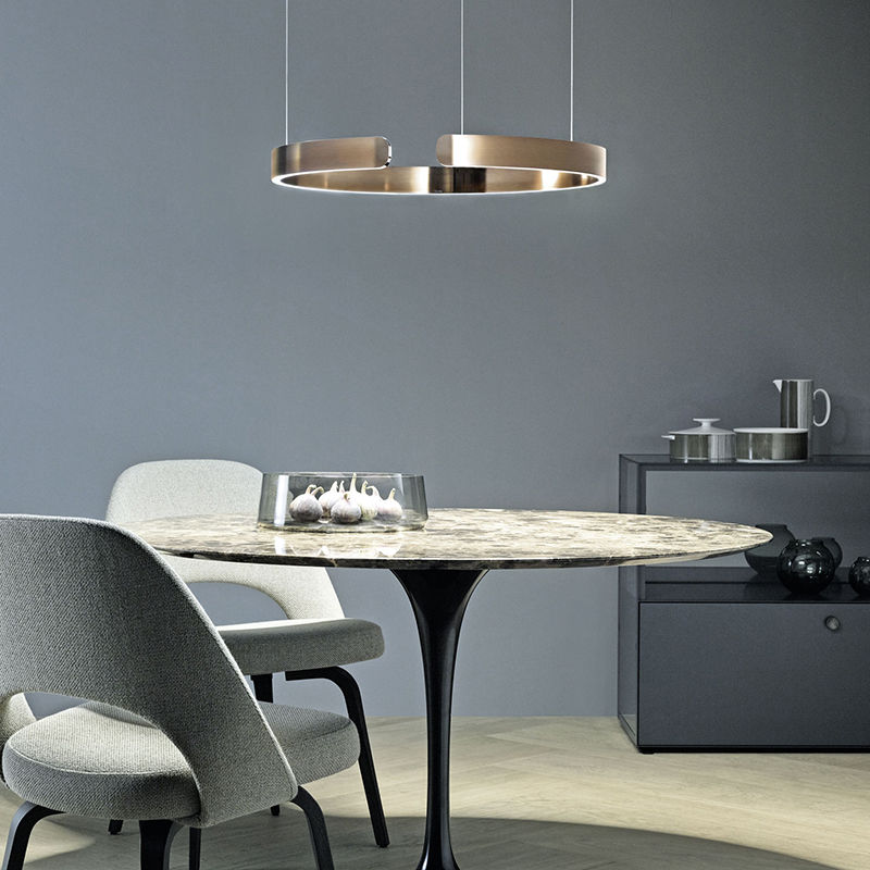 Atmosferyczna okrągła świetlisty lampa wisząca LED do pomieszczeń mieszkalnych
