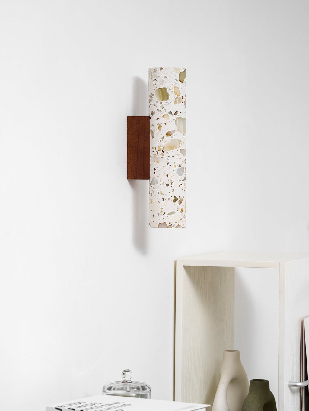 Cylindryczna nowoczesna lampa ścienna