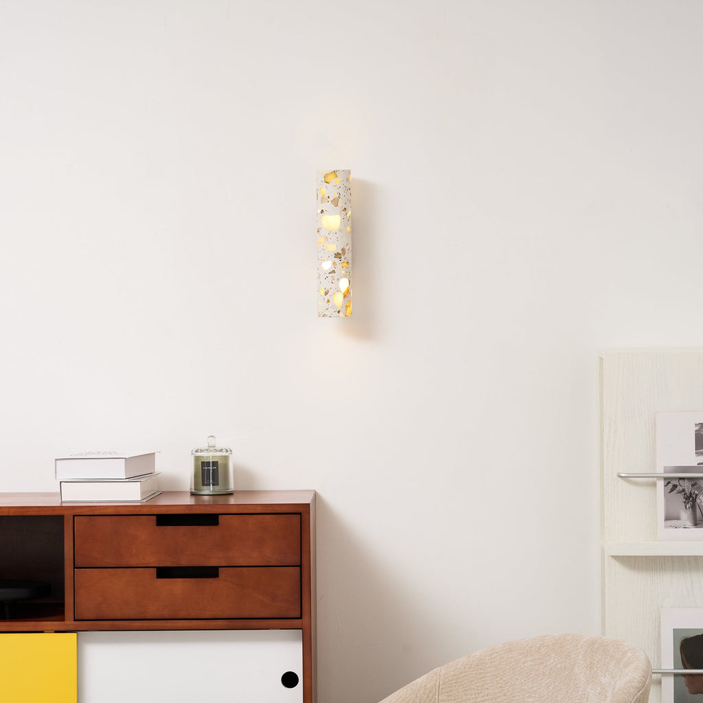Cylindryczna nowoczesna lampa ścienna