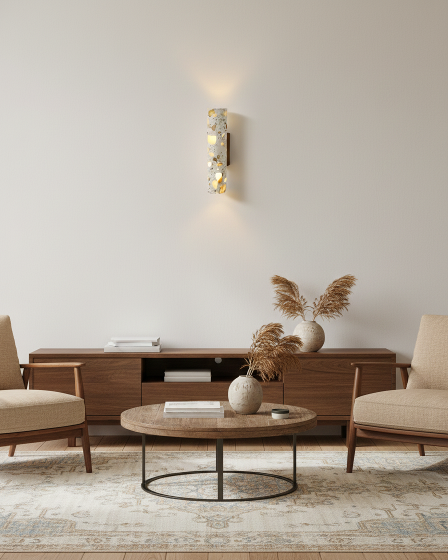 Cylindryczna nowoczesna lampa ścienna