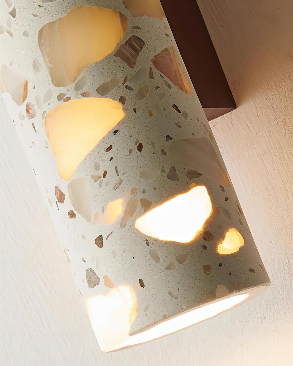 Cylindryczna nowoczesna lampa ścienna