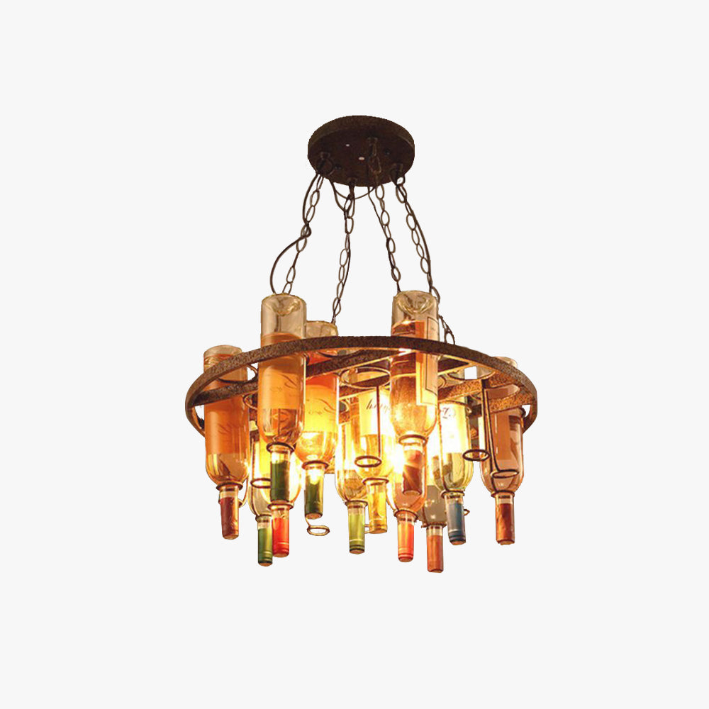 Lampa sufitowa z wiszącym kloszem w stylu vintage do sypialni i salonu