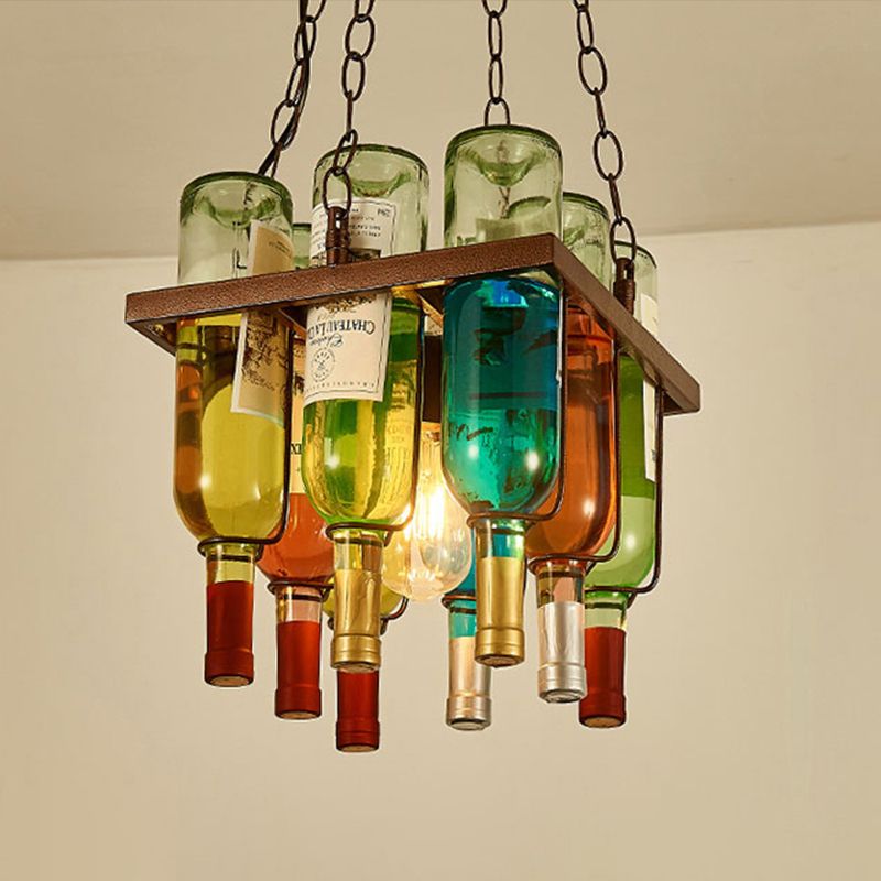 Lampa sufitowa z wiszącym kloszem w stylu vintage do sypialni i salonu