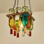 Lampa sufitowa z wiszącym kloszem w stylu vintage do sypialni i salonu