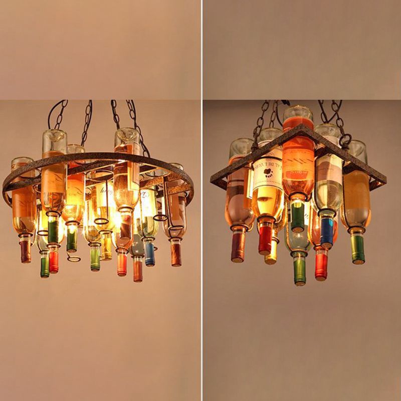 Lampa sufitowa z wiszącym kloszem w stylu vintage do sypialni i salonu