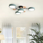 Subtelna geometryczna okrągły lampa sufitowa LED do nowoczesnych pomieszczeń