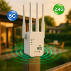 Dwuzakresowy wzmacniacz sygnału WiFi 5G i 2,4G do domu i ogrodu