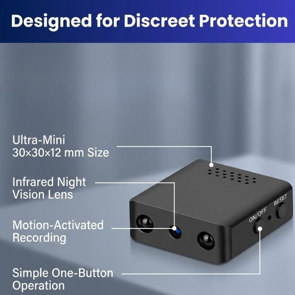 Inteligentna Przenośna Mini Kamera HD WiFi z Dźwiękiem