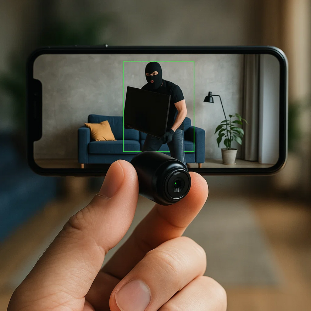 Kompaktowa Bezprzewodowa Ukryta Kamera do Monitoringu