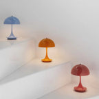 Elegancka bezprzewodowa lampa stołowa LED z regulowanym światłem