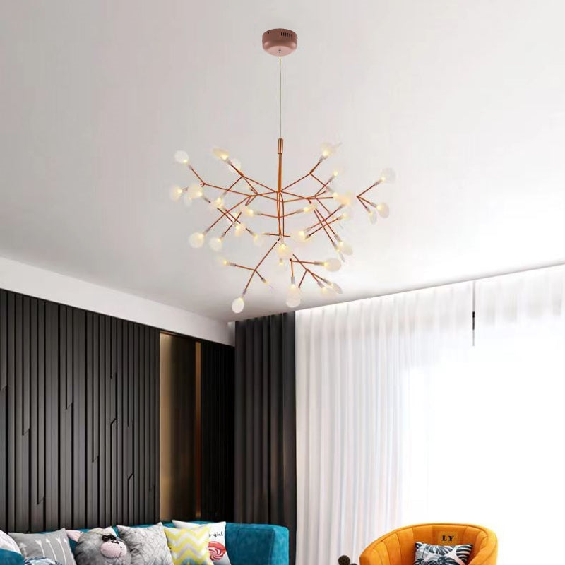 Lampy sufitowe w stylu Firefly – nowoczesny żyrandol typu Sputnik