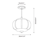 Klasyczna złota lampa sufitowa szklana LED