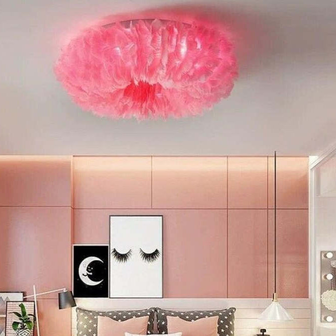 Lampa LED Bohemian Feather sufitowe do nowoczesnych wnętrz