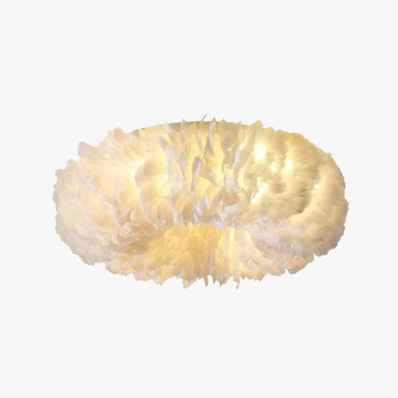 Lampa LED Bohemian Feather sufitowe do nowoczesnych wnętrz