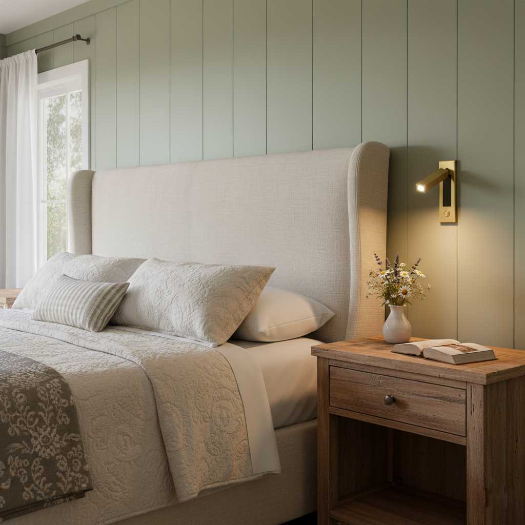 Nowoczesna lampka ścienna LED do czytania – Skandynawska lampka nocna