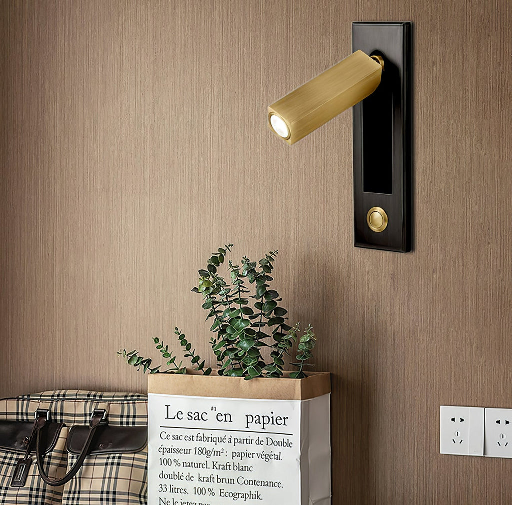 Regulowana lampa ścienna przy łóżku Nowoczesna lampka LED do czytania