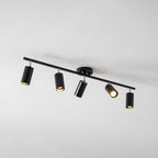 Lampa sufitowa z wieloma głowicami i regulowanymi reflektorami LED