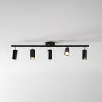 Lampa sufitowa z wieloma głowicami i regulowanymi reflektorami LED
