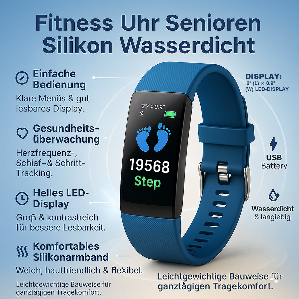 Inteligentny Niezawodny Wodoodporny Zegarek Fitness