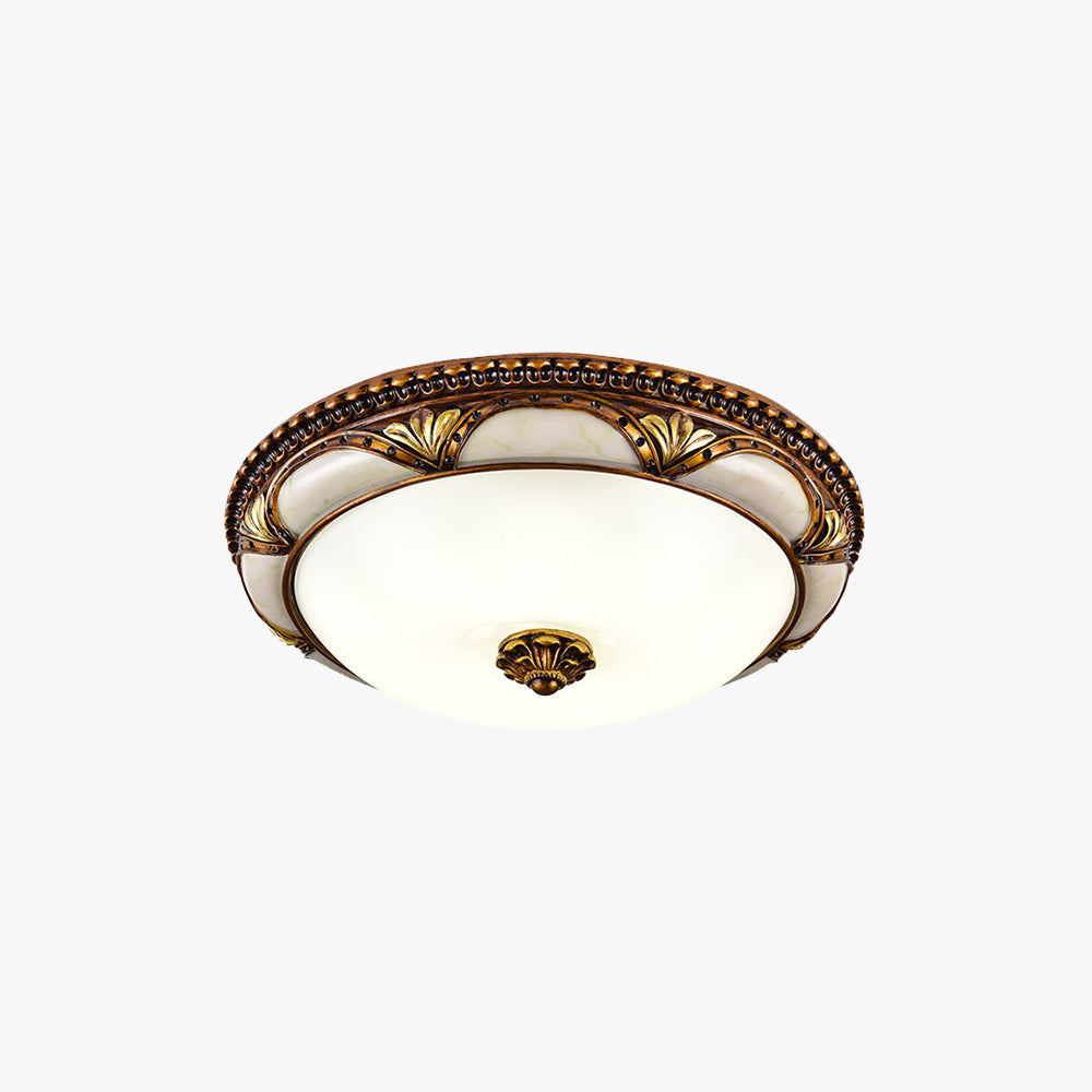 Mosiężna lampa sufitowa retro do nowoczesnego wnętrza