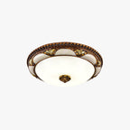 Mosiężna lampa sufitowa retro do nowoczesnego wnętrza