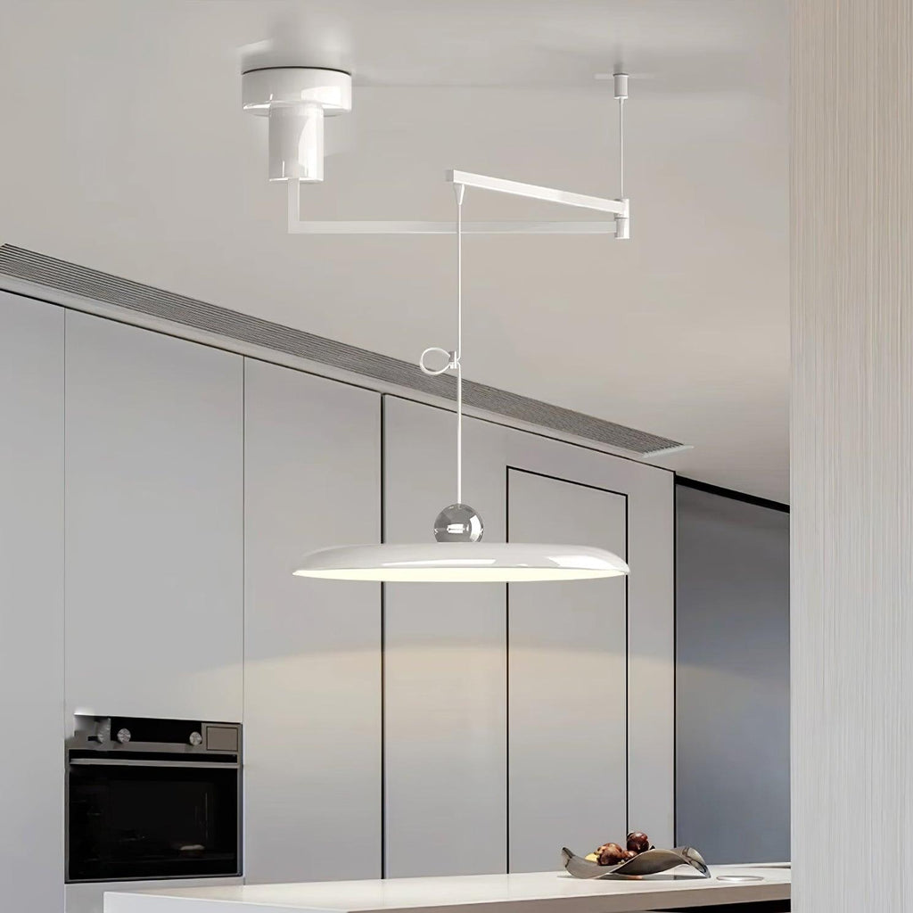 Smukła lampa wisząca LED do wnętrz regulowana wysokość