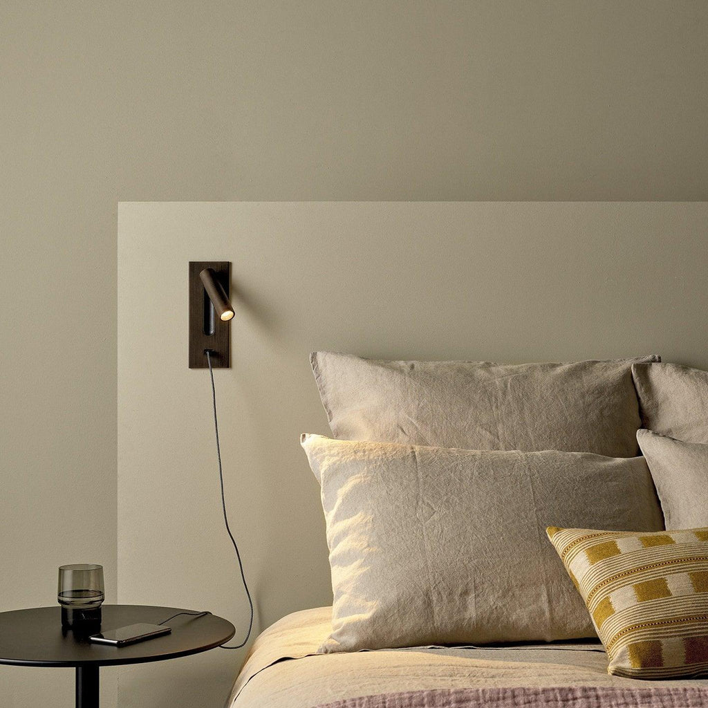 Lampa do czytania naścienna z wbudowanym oświetleniem nocnym LED