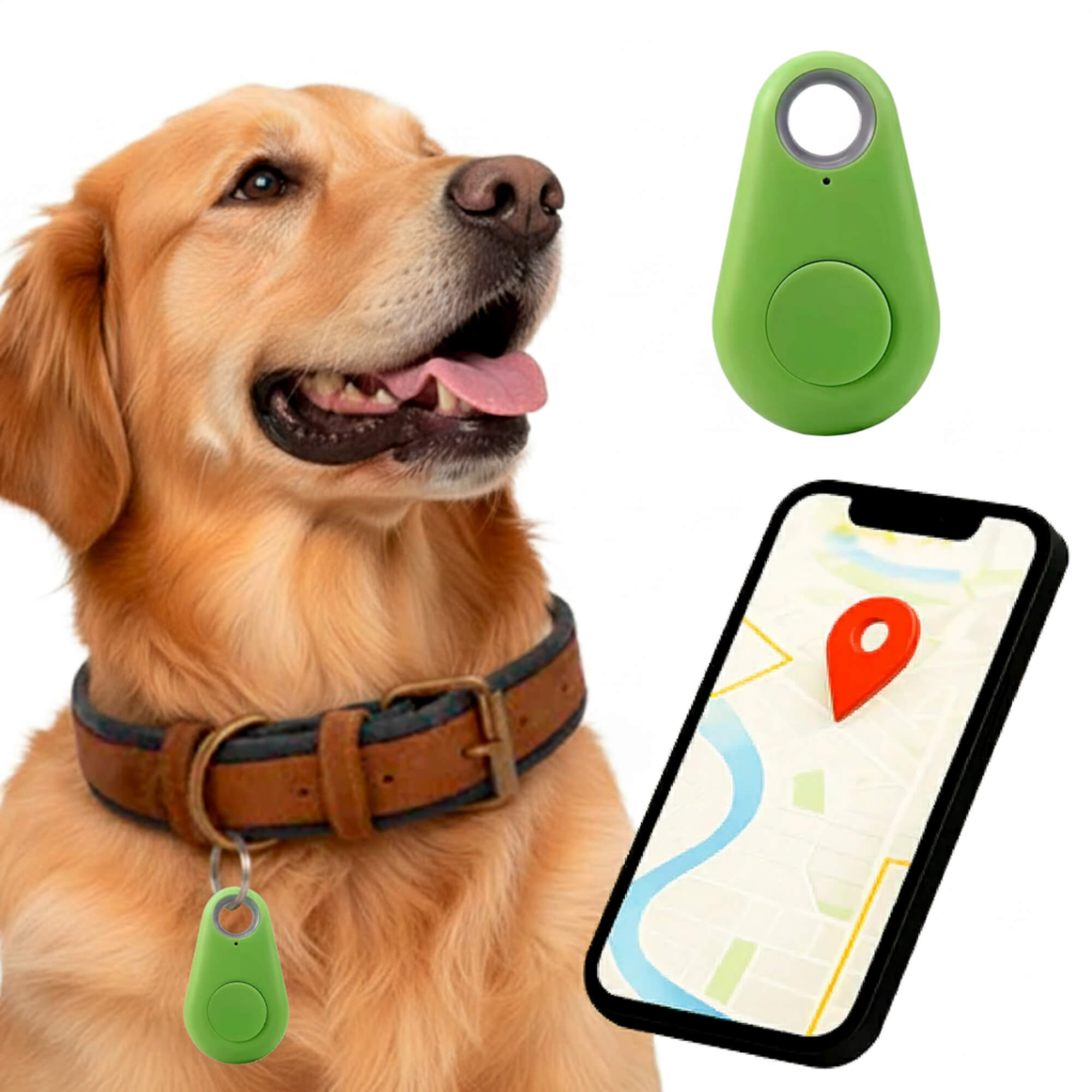 Wodoodporny lokalizator GPS dla zwierząt domowych działający w czasie rzeczywistym