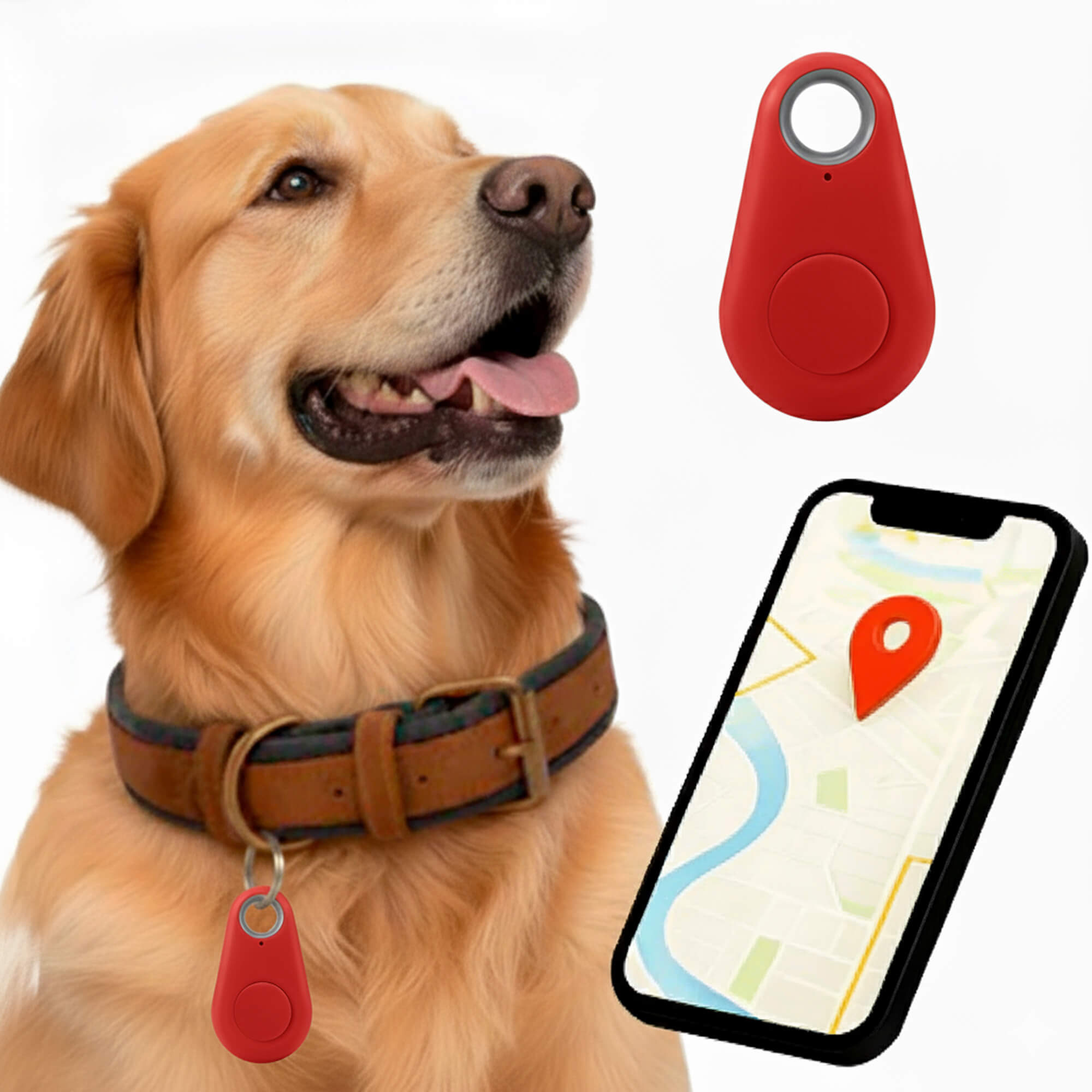 Wodoodporny lokalizator GPS dla zwierząt domowych działający w czasie rzeczywistym