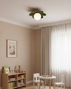 Dekoracyjna współczesna kwiatowa lampa sufitowa szklana