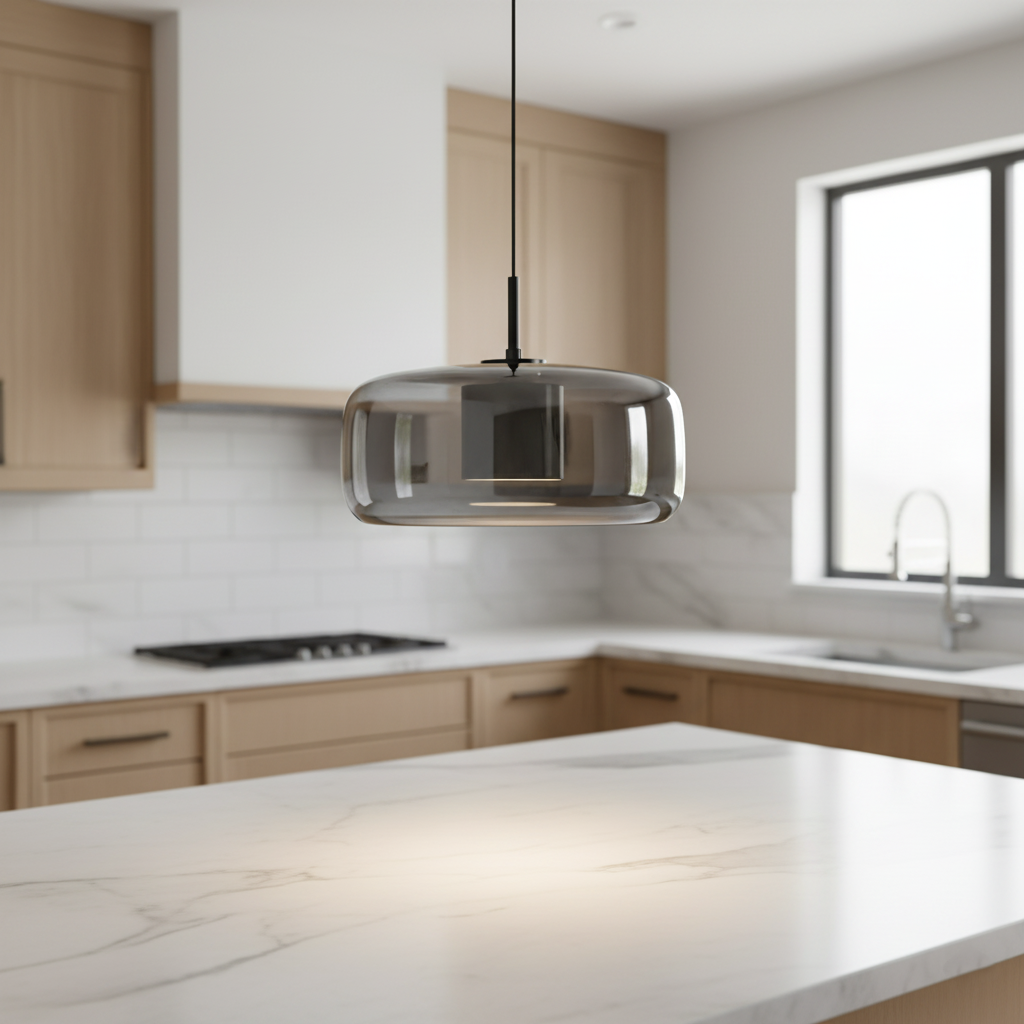 Lampa sufitowa wisząca LED retro z połowy wieku model