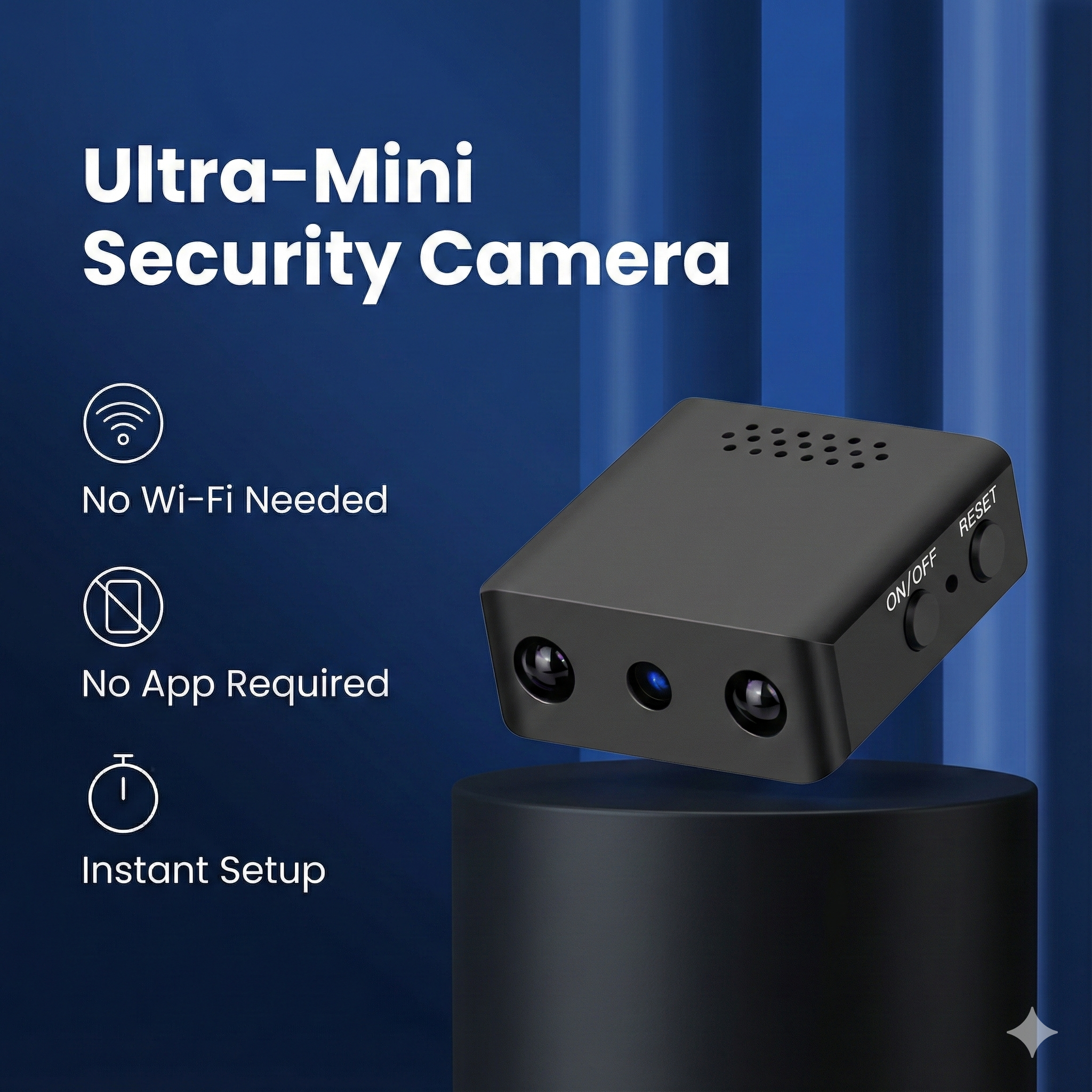 Inteligentna Przenośna Mini Kamera HD WiFi z Dźwiękiem