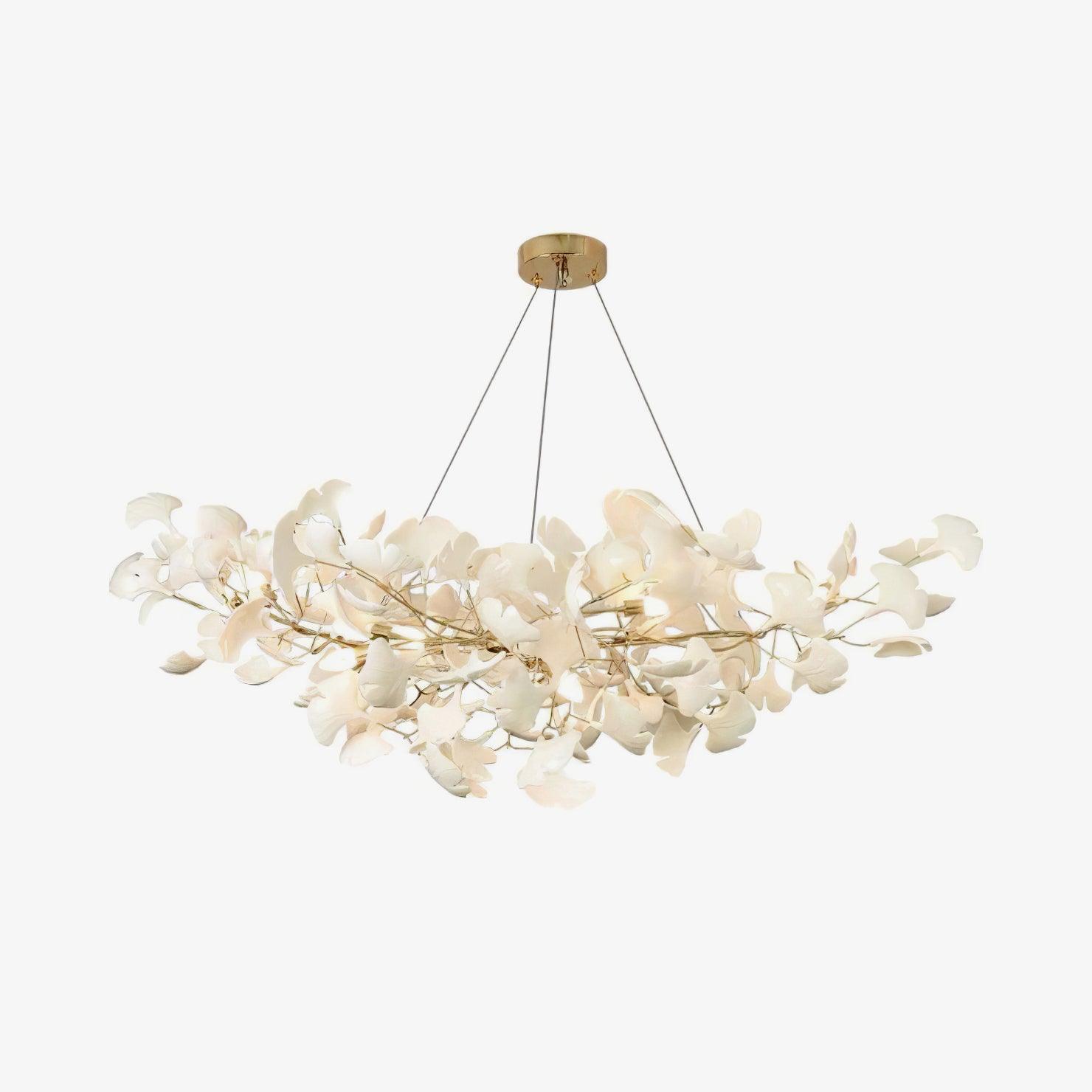 Przyroda artystyczny żyrandol liściasty do montażu na suficie