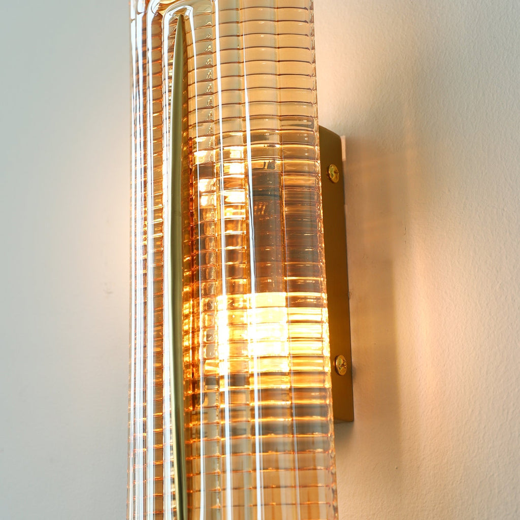 Nowoczesna, zakrzywiona lampa ścienna LED do oświetlenia wnętrz