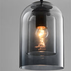 Designerskie lampy sufitowe – lampa wisząca z podwójnym kloszem w stylu mid-century
