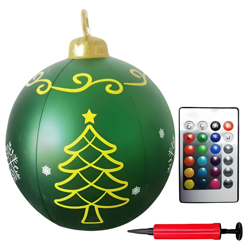 Świąteczna gigantyczna bombka LED – magiczna świąteczna iluminacja