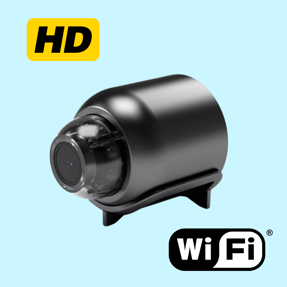 Kompaktowa szerokokątna kamera WiFi HD z funkcją noktowizora