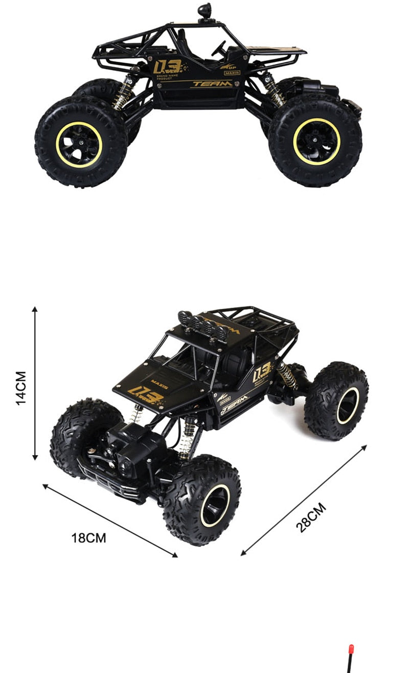 Potężna zdalnie sterowana ciężarówka terenowa 4x4